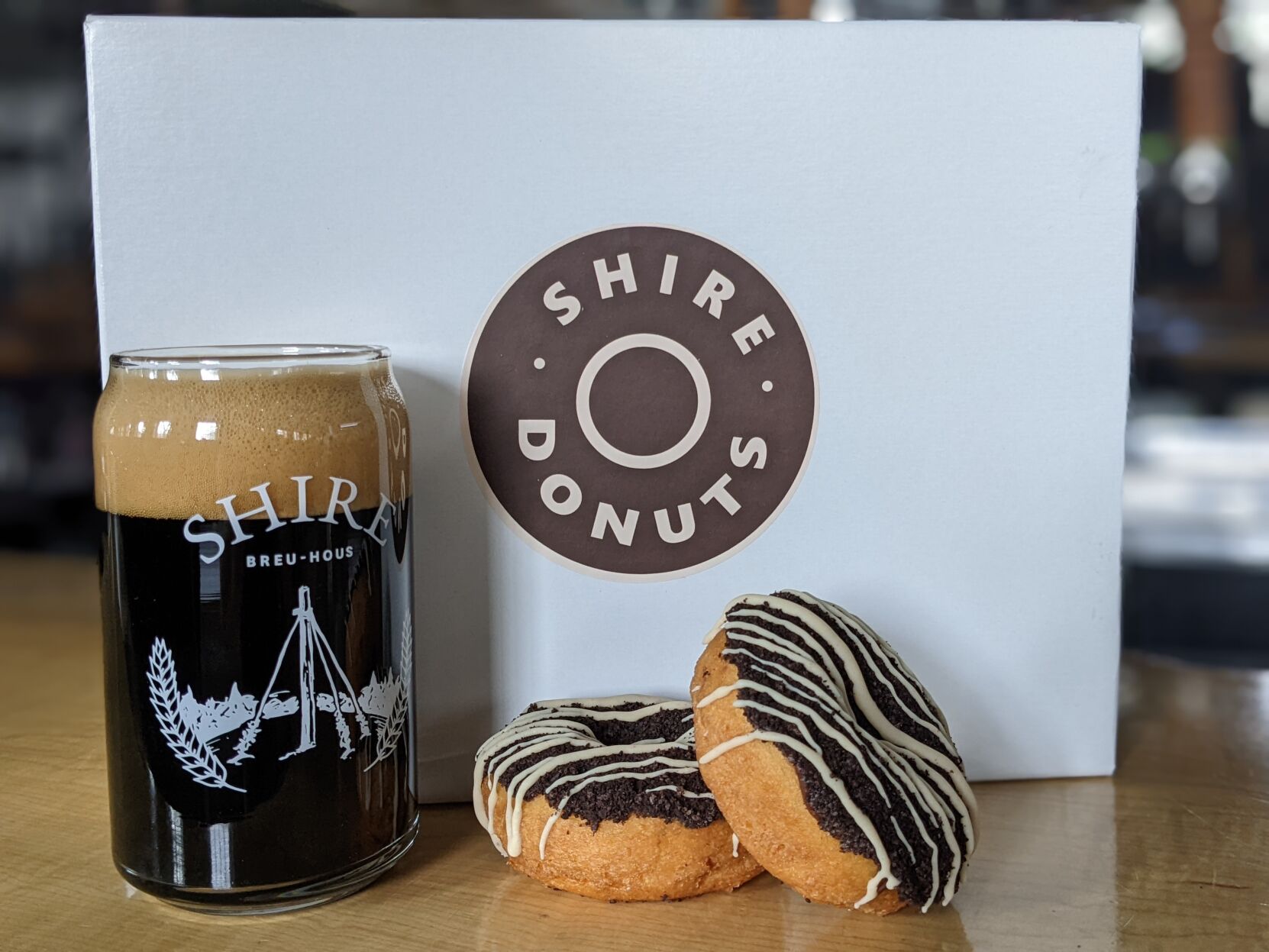 Beer and doughnuts